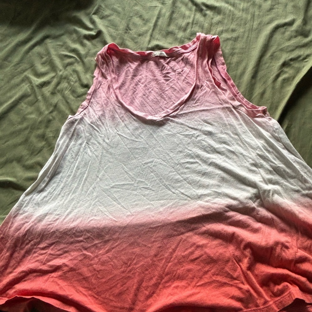 GAP Pink and White Ombre Tank Top